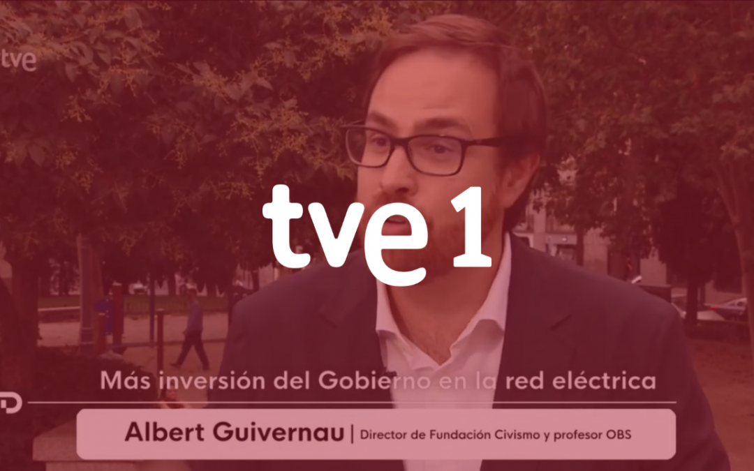 Albert Guivernau, director de Civismo, analiza la electricidad y las inversiones en industria en TVE