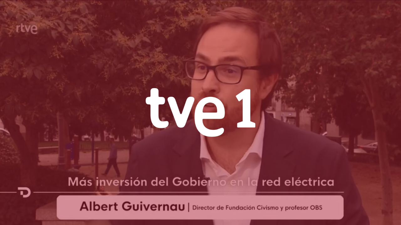 Albert Guivernau, director de Civismo, analiza la electricidad y las inversiones en industria en TVE